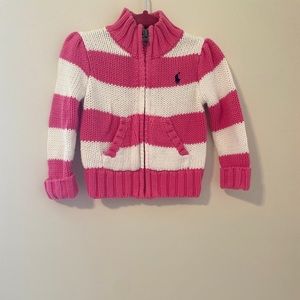 RL pink/white sweater